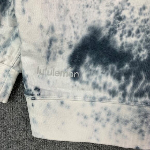 Lululemon Pullover Perfectly Oversized Crew Tie Dye Marble Dye Classic Navy Sz 6 - Picture 5 of 10